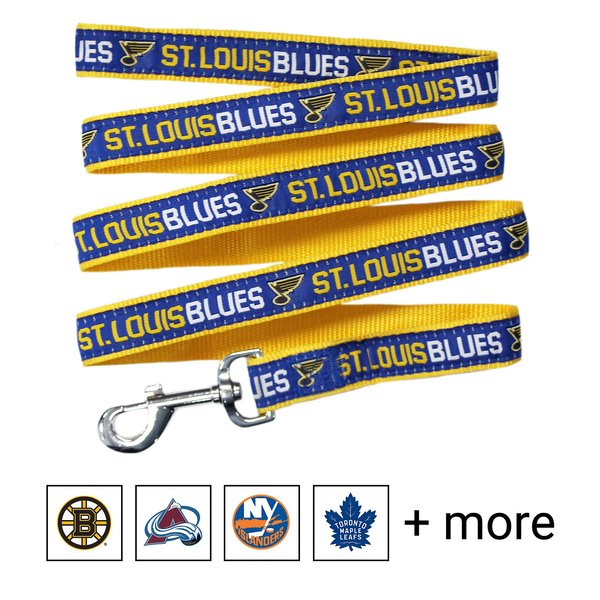 Pets First NHL Nylon Dog Leash, St. Louis Blues, Large: 6-ft long, 1-in wide slide 1 of 4