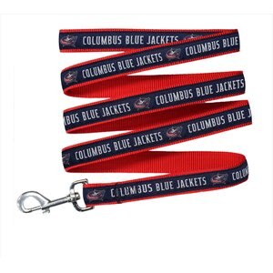 Pets First NHL Nylon Dog Leash, Columbus Blue Jackets, Large: 6-ft long, 1-in wide