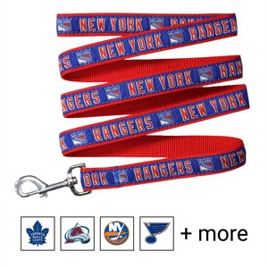 Pets First NHL Nylon Dog Leash, New York Rangers, Large: 6-ft long, 1-in wide
