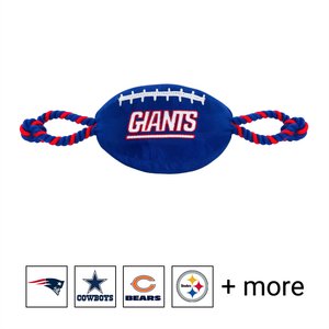 Pets First NFL Football Rope Dog Toy, New York Giants