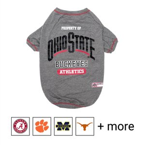 Pets First NCAA Dog & Cat T-Shirt, Ohio State Buckeyes, Large