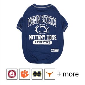 Pets First NCAA Dog & Cat T-Shirt, Penn State, Large