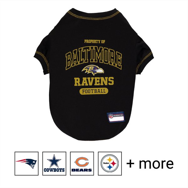 Pets First NFL Dog & Cat T-Shirt, Baltimore Ravens, Large slide 1 of 4