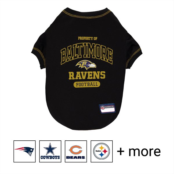 Pets First NFL Dog & Cat T-Shirt, Baltimore Ravens, Medium slide 1 of 4