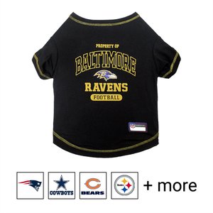 Littlearth NFL Pet T-Shirt, Size Small, Ravens