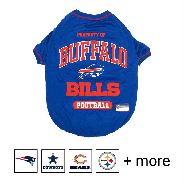 Pets First NFL Dog & Cat T-Shirt, Buffalo Bills, Medium slide 1 of 4
