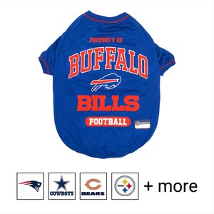 Pets First NFL Dog & Cat T-Shirt, Buffalo Bills, Small