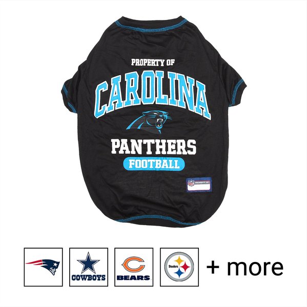 Pets First NFL Dog & Cat T-Shirt, Carolina Panthers, X-Small slide 1 of 4