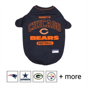 Pets First NFL Dog & Cat T-Shirt, Chicago Bears, Large