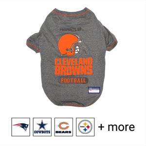 Pets First NFL Dog & Cat T-Shirt, Cleveland Browns, Large