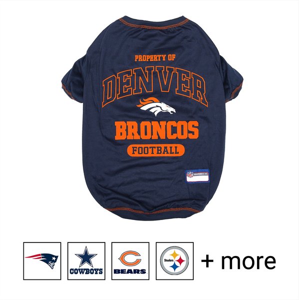 Pets First NFL Dog & Cat T-Shirt, Denver Broncos, Large slide 1 of 4