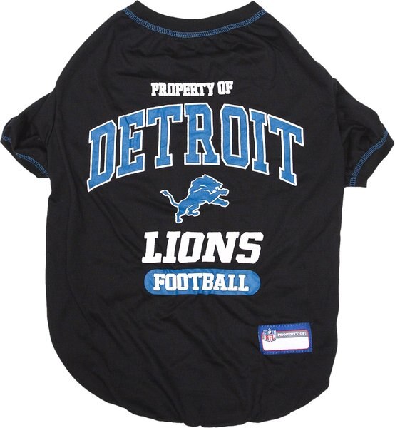 Pets First NFL Dog & Cat T-Shirt, Detroit Lions, Large slide 1 of 4