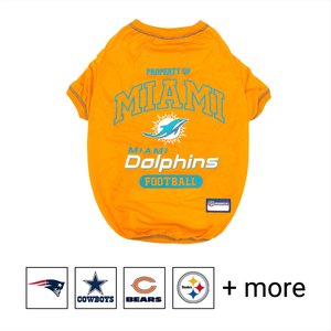 Pets First NFL Dog & Cat T-Shirt, Miami Dolphins, Medium