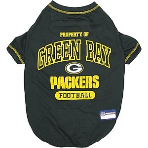 Pets First NFL Dog & Cat T-Shirt, Green Bay Packers, X-Small
