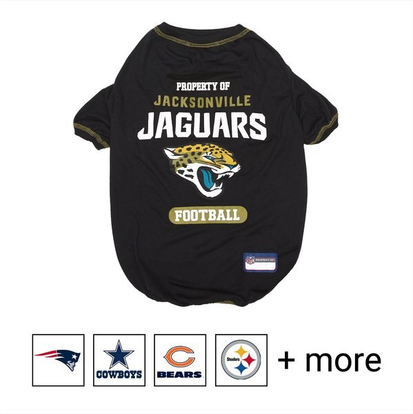Pets First NFL Dog T-Shirt, Jacksonville Jaguars, Medium slide 1 of 3