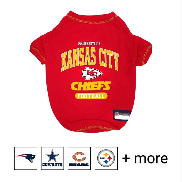 Pets First Kansas City Chiefs Stripe Large Dog T-Shirt | Petco