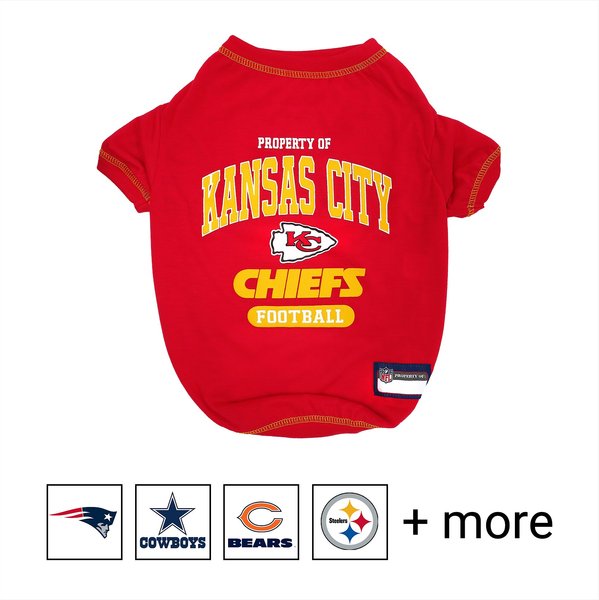 Pets First NFL Dog & Cat T-Shirt, Kansas City Chiefs, Small slide 1 of 4