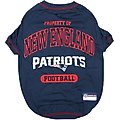 Pets First NFL Dog & Cat T-Shirt, New England Patriots, Small