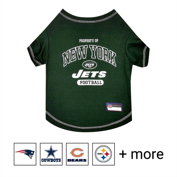 Pets First NFL Dog & Cat T-Shirt, New York Jets, Large slide 1 of 4