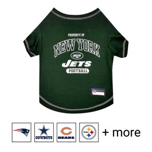 Pets First NFL Dog & Cat T-Shirt, New York Jets, Medium