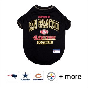 Pets First NFL Dog & Cat T-Shirt, San Francisco 49ers, Medium