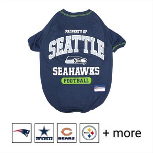 Pets First NFL Dog & Cat T-Shirt, Seattle Seahawks, Medium