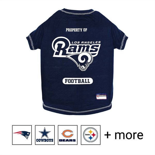 Pets First NFL Dog & Cat T-Shirt, Los Angeles Rams, X-Small slide 1 of 4