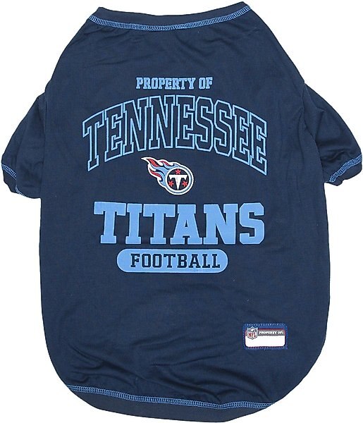 Pets First NFL Dog & Cat T-Shirt, Tennessee Titans, Small slide 1 of 4
