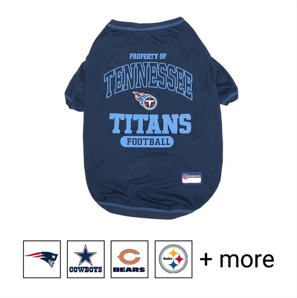 Pets First NFL Dog & Cat T-Shirt, Tennessee Titans, X-Small slide 1 of 4