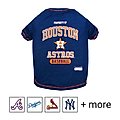 Pets First MLB Dog & Cat T-Shirt, Houston Astros, Small