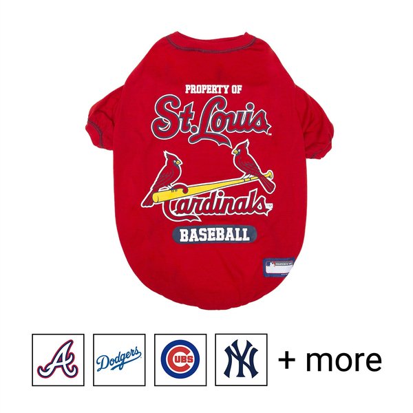 Pets First MLB Dog & Cat T-Shirt, St. Louis Cardinals, Medium slide 1 of 4