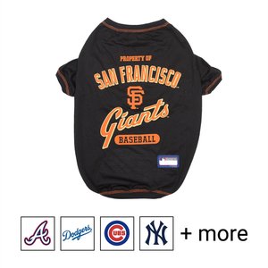 Pets First MLB Dog & Cat T-Shirt, San Francisco Giants, Small