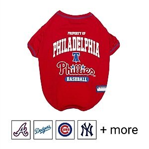 Pets First MLB Dog & Cat T-Shirt, Philadelphia Phillies, X-Large