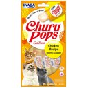 Inaba Churu Pops Moist & Chewy Chicken Recipe Lickable Cat Treats, 0.54-oz tube, pack of 24