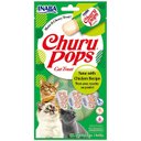Inaba Churu Pops Moist & Chewy Tuna with Chicken Recipe Lickable Cat Treats, 0.54-oz tube, pack of 24