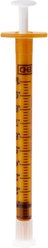 Oral Syringes Dispensing Syringes with Tip Cap, 1-cc, 100 count