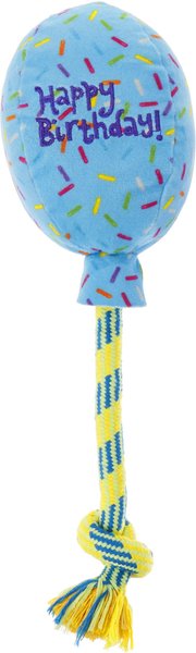 Frisco Birthday Balloon Dog Toy, Small, Blue slide 1 of 3