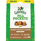Greenies Pill Pockets Canine Real Peanut Butter Flavor Dog Treats, Capsule Size, 60 count