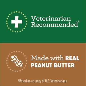 Greenies Pill Pockets Canine Real Peanut Butter Flavor Dog Treats, Capsule Size, 60 count