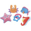 Frisco Aquatic Pals Plush & TPR Variety Pack Dog Toy, 6 count
