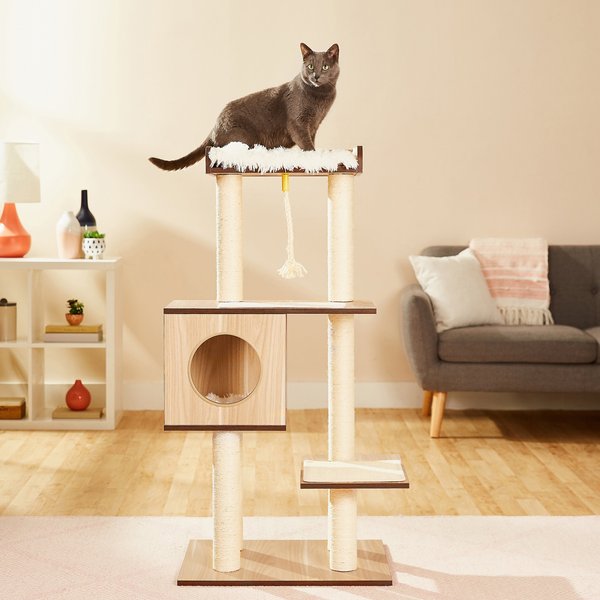 Hot Selling Straw Cat House Pet Products Natural Wooden Cat Tree