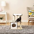 Frisco 28.5-in Modern Cat Tree & Condo, Natural
