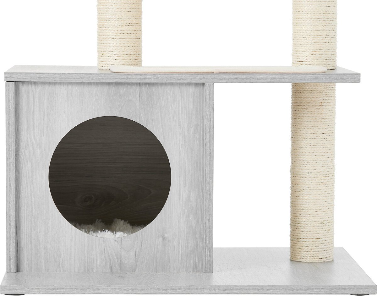 FRISCO 28.5in Modern Cat Tree & Condo, Gray