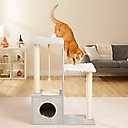 Frisco 41-in Modern Cat Tree & Condo, Gray