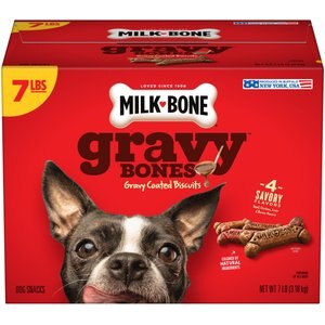 Milk-Bone GravyBones Biscuits Dog Treats, 7-lb box