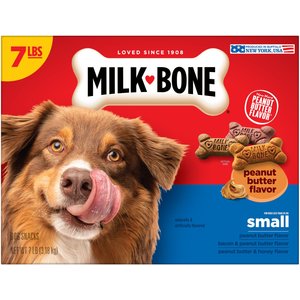 Milk-Bone Small/Medium Peanut Butter Flavor Variety Dog Treats, 7-lb box