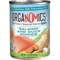 OrgaNOMics Salmon & Duck Dinner Grain-Free Pate Wet Dog Food, 12.5-oz can, case of 12