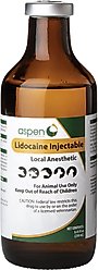 Lidocaine HCl Injectable Solution 2% for Dogs, Cats, Horses & Cattle, 250-mL
