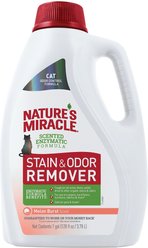Nature's Miracle Cat Enzymatic Stain Remover & Odor Eliminator Refill, Melon Burst Scent, 1-gal bottle
