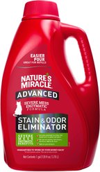 Nature's Miracle Advanced Cat Enzymatic Stain Remover & Odor Eliminator Refill, 1-gal bottle
